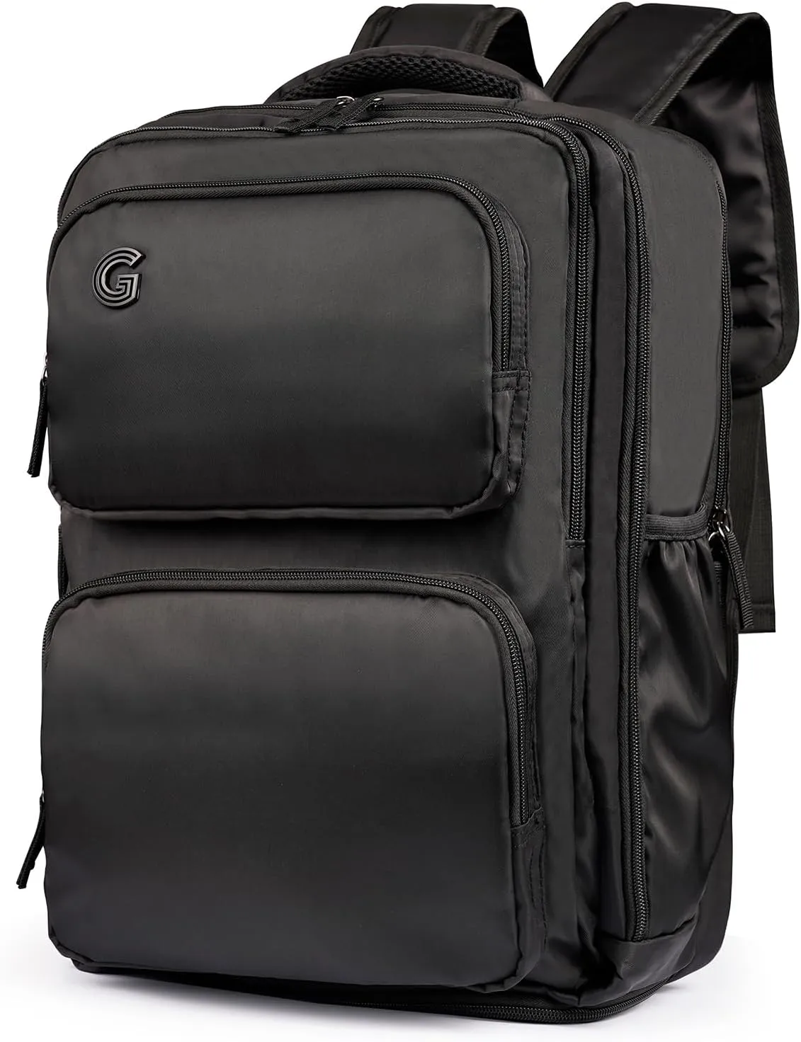 Travel Laptop Backpack, 17 inch Carry on Backpack Flight Approved. Full Closure Design and Separate Shoe Area. 8 Pockets Large Capacity. Black