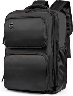 Travel Laptop Backpack, 17 inch Carry on Backpack Flight Approved. Full Closure Design and Separate Shoe Area. 8 Pockets Large Capacity. Black