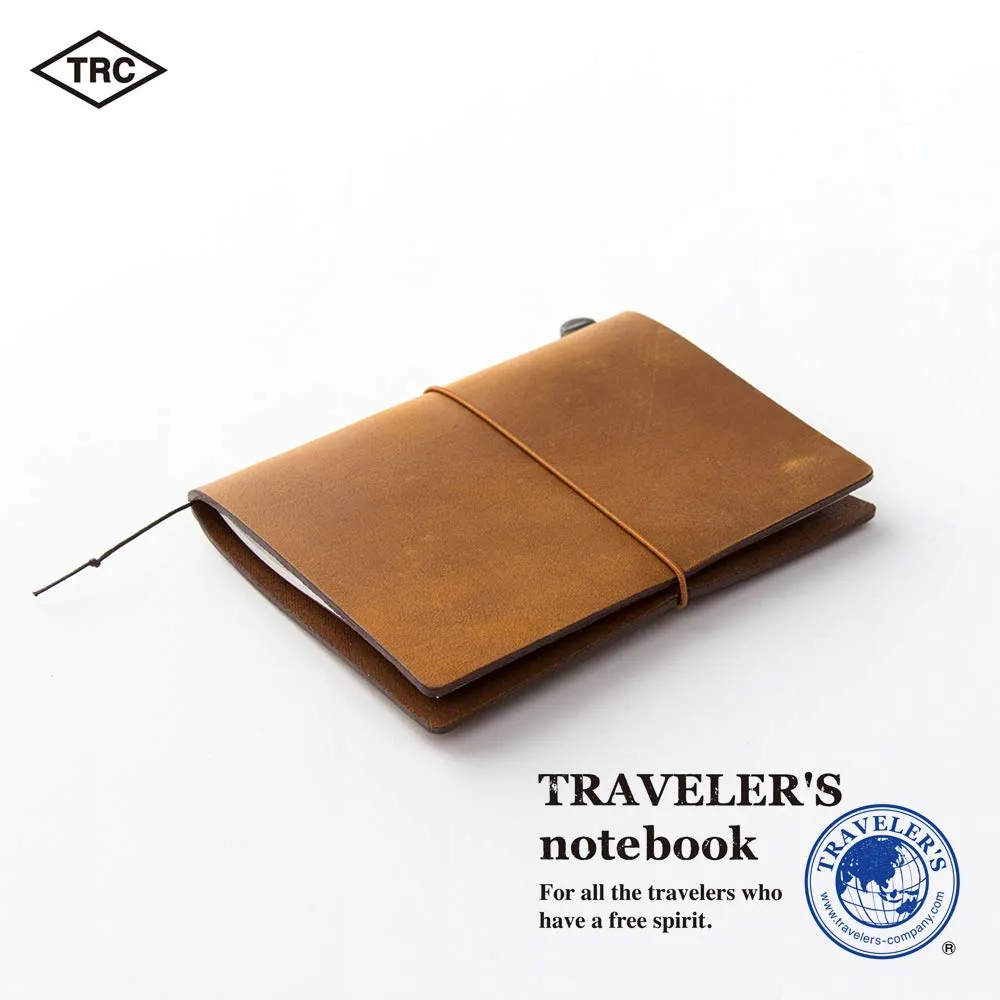 Traveler's Company Traveler's Notebook Starter Kit - Camel Leather - Passport Size