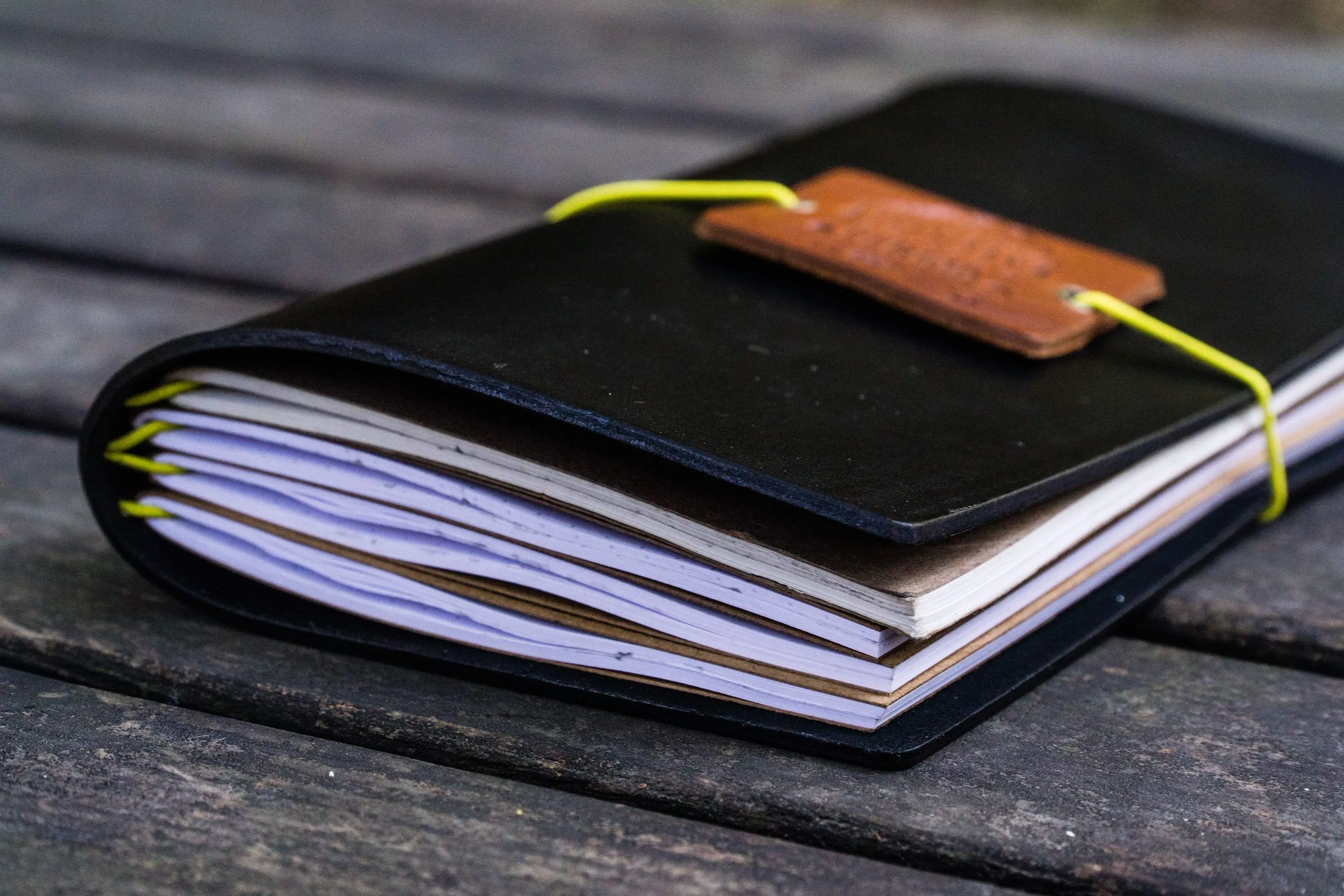 Traveler's Notebook Leather Cover - Black