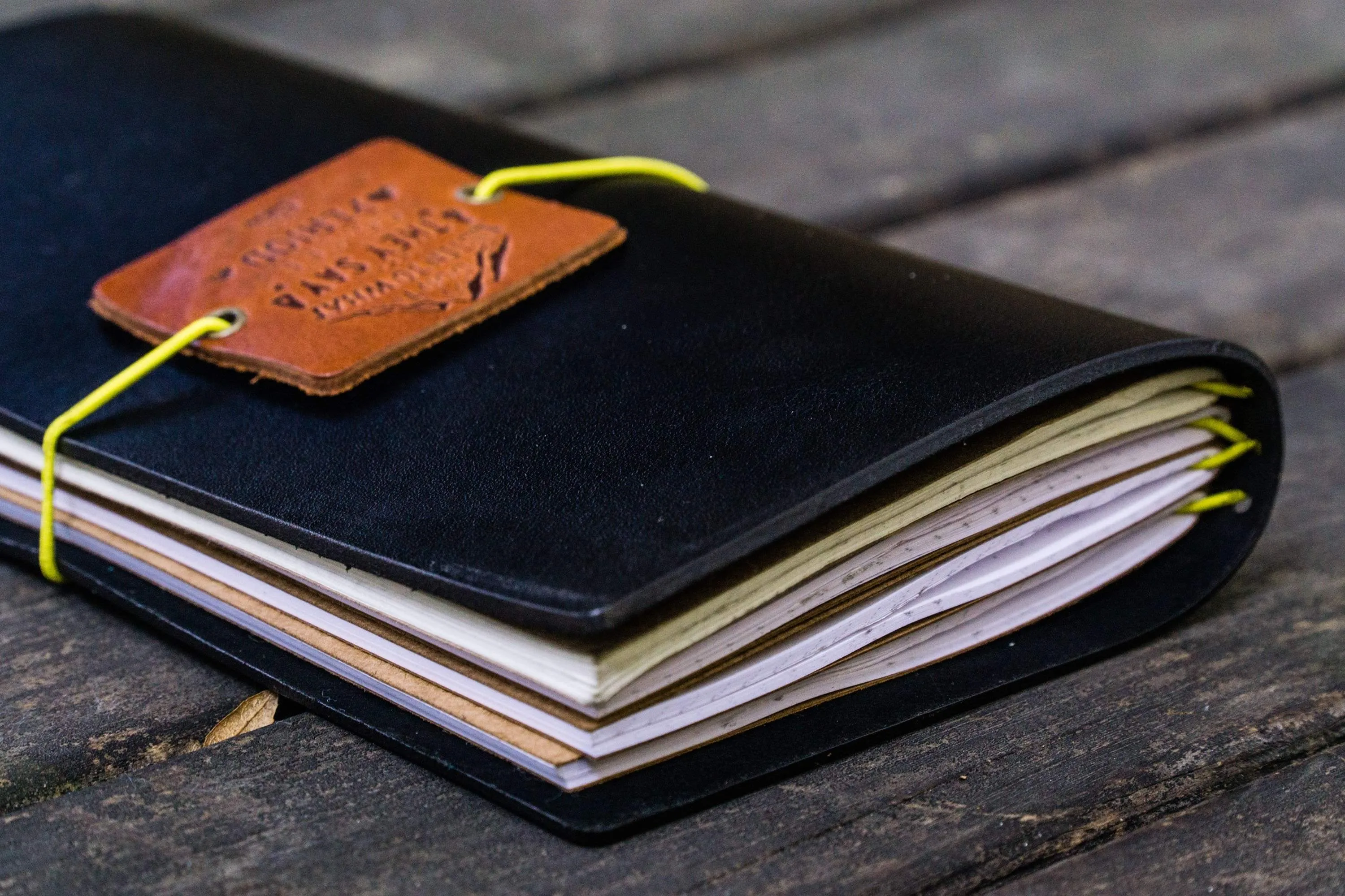 Traveler's Notebook Leather Cover - Black