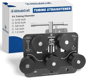 Tubing Straightener, Brake Line Straightener, Tube Straightener for 3/16" - 1.0" Diameters, Fuel Line, Soft Aluminum, and Copper Tubing