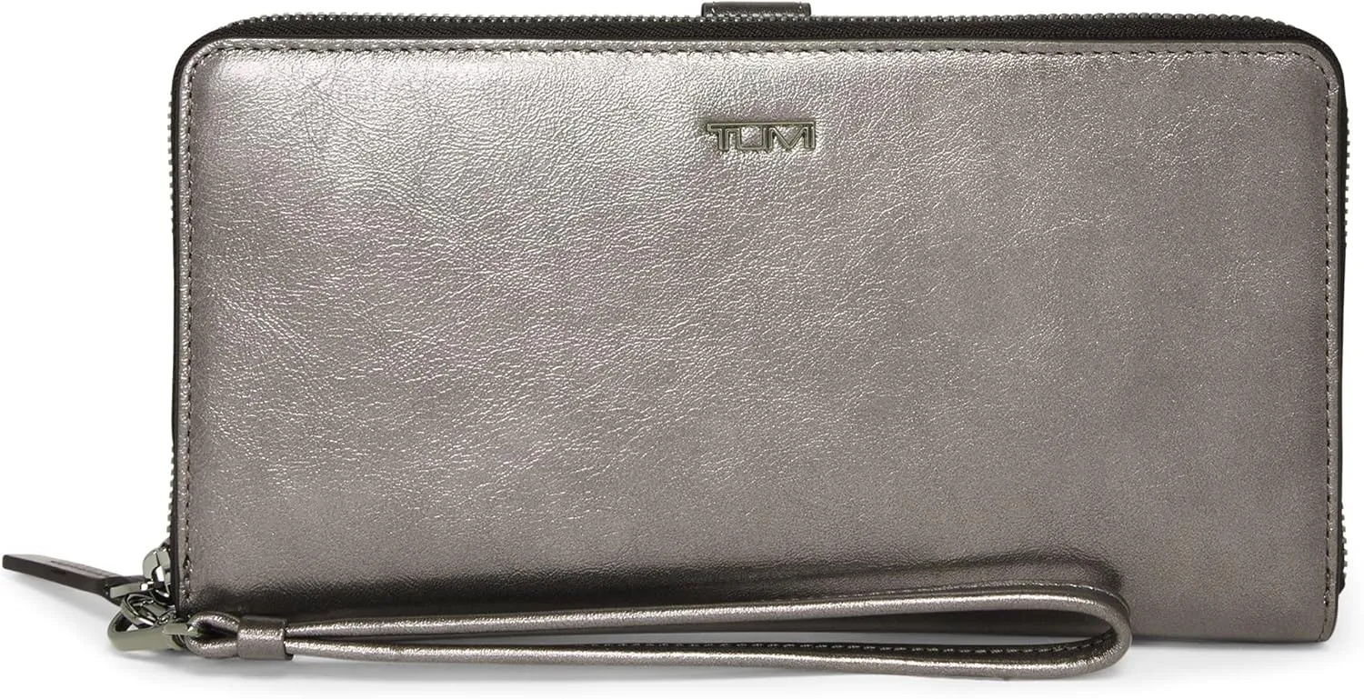 Tumi Women's Travel Wallet, Pewter Metallic, One Size