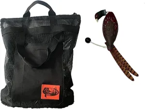 Ultimate Pheasant Dog Trainier with Mesh Gear Bag - Pheasant Dummy Dog Puppy Sporting Dog Gundog Training Upland
