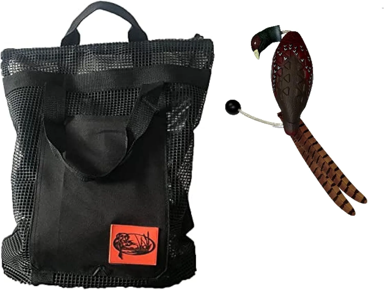 Ultimate Pheasant Dog Trainier with Mesh Gear Bag - Pheasant Dummy Dog Puppy Sporting Dog Gundog Training Upland