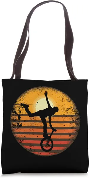 Unicycle Unicyclist cycling Bicycle Artists stunt Unicycle Tote Bag
