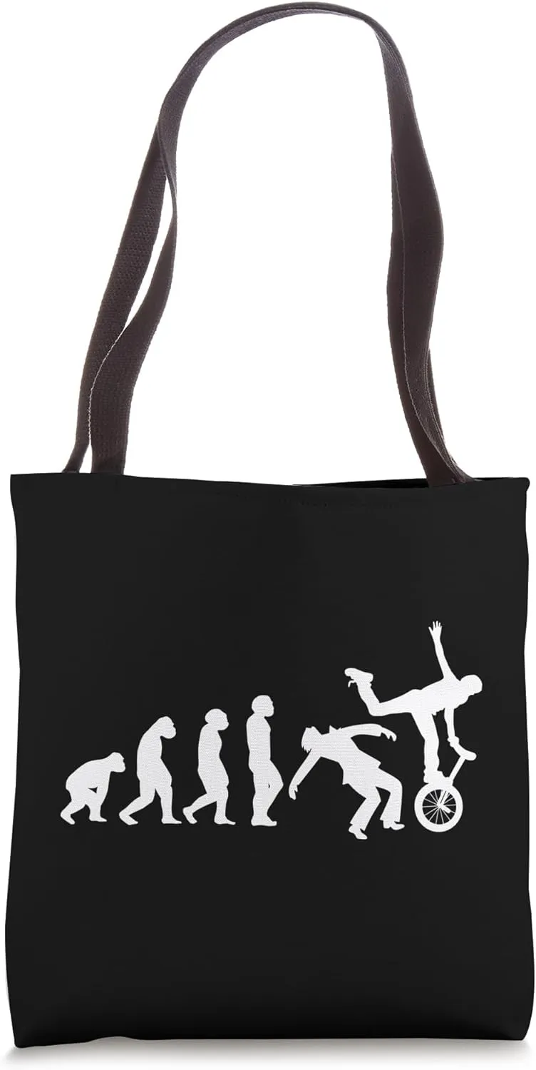 Unicycle Unicyclist cycling Bicycle Stunts Circus Unicycle Tote Bag