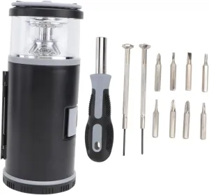 UPKOCH Sturdy Outdoor Tool Light Compact Flashlight Set Screwdriver Bits for Camping and Hiking