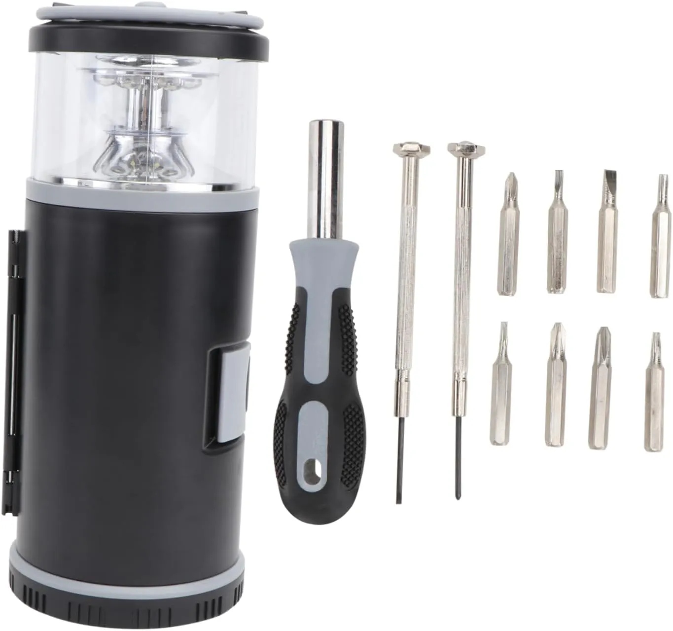 UPKOCH Sturdy Outdoor Tool Light Compact Flashlight Set Screwdriver Bits for Camping and Hiking