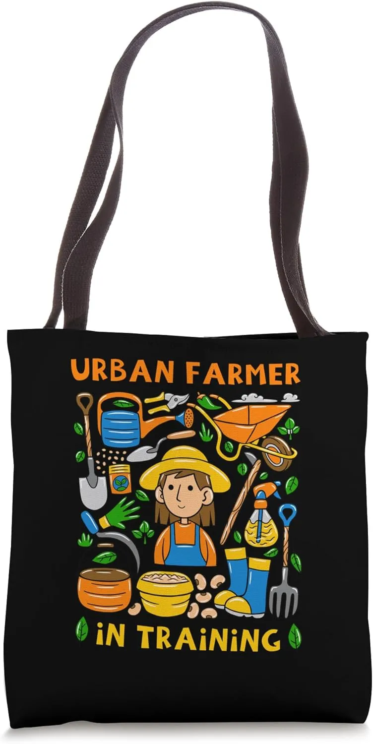 Urban Farmer In Training Gardening City Gardener Homesteader Tote Bag
