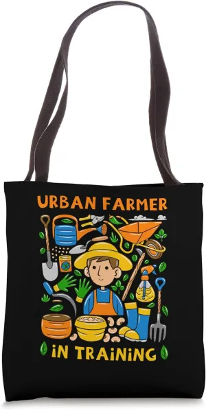 Urban Farmer In Training Gardening City Gardener Homesteader Tote Bag