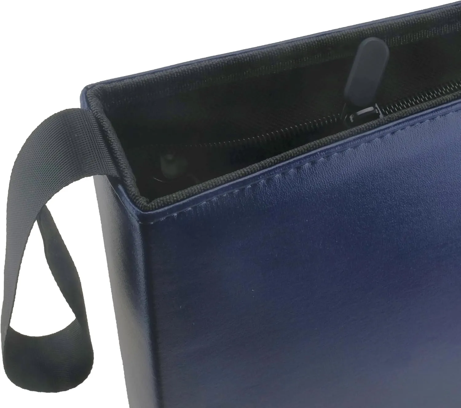 Ursae Minoris 3 D-Ring Standard Format Zipper Binder for Coins, Trading Cards, Stamps, Currency, Bank Notes, Documents, and Other Collectibles - Dark Blue