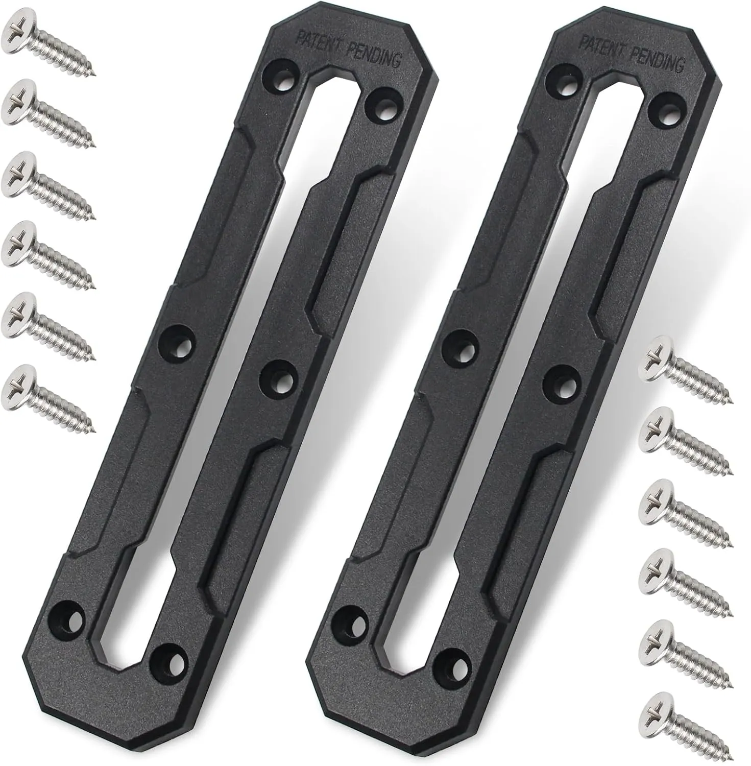 Utoolmart Kayak Track, 6 Inch Kayak Low Profile Track, Kayak Rail, Kayak Accessories Mount Track, Kayak Gear Track for Fishing Rod Holder, Fish Finder, Cup Holder, Paddle Holders, Pack of 2