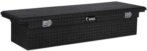UWS EC10462 69-Inch Gloss Black Heavy-Wall Aluminum Truck Tool Box with Low Profile, RigidCore Lid