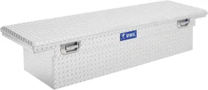 UWS EC10611 Pull Handle 72-Inch Heavy-Wall Aluminum Truck Tool Box with Low Profile, RigidCore Lid, Silver