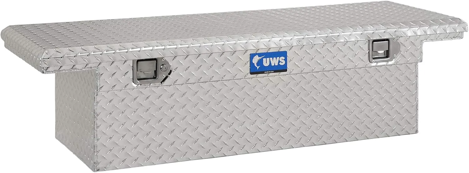 UWS TBS-54-LP Bright Aluminum 54" Crossover Truck Tool Box, Low Profile (LTL Shipping Only)