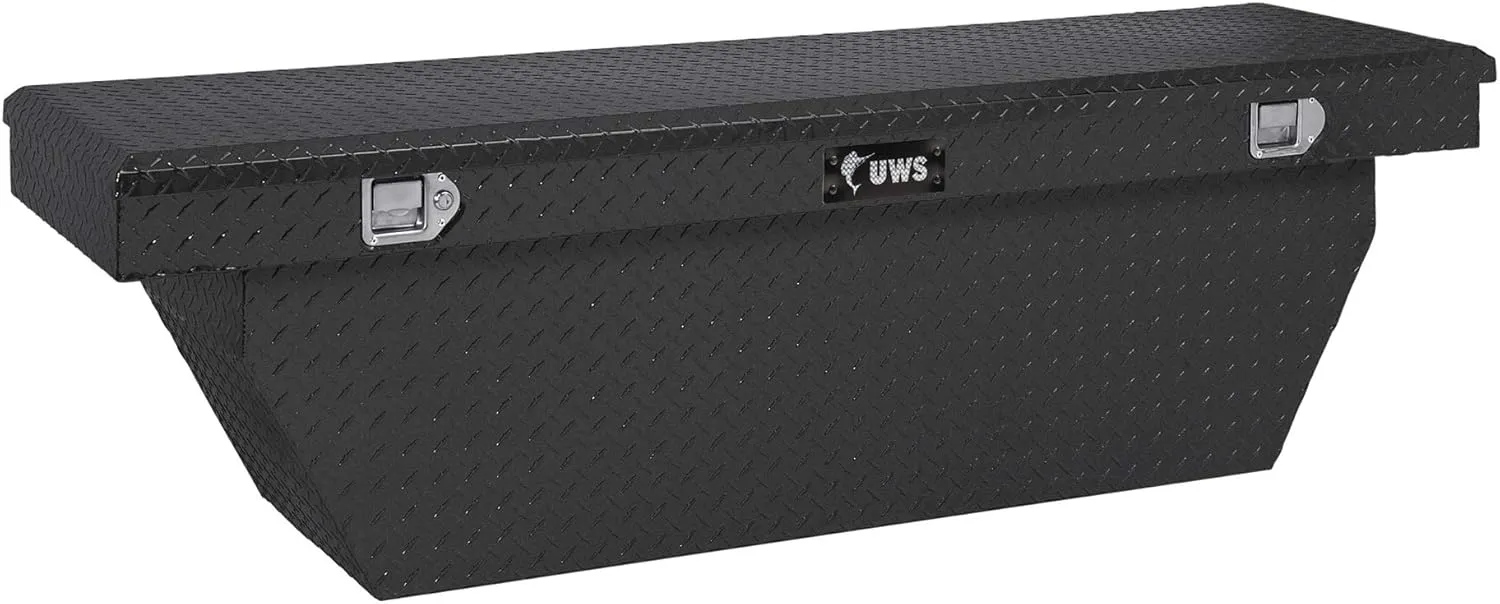 UWS TBSD-69-A-MB 69-Inch Matte Black Aluminum Deep Angled Truck Tool Box