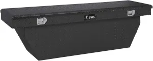UWS TBSD-69-A-MB 69-Inch Matte Black Aluminum Deep Angled Truck Tool Box