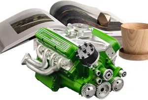 V8 Small-Block Engine Model Kits, V8 Engine Kit, Working Engine-Kits, Realistic Detailing, Collector-Friendly Design, for Display Garage Birthday Education Workshop Collector