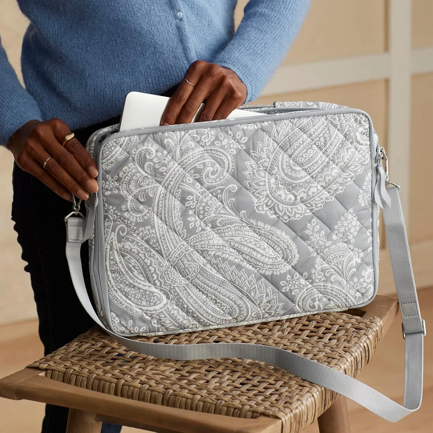 Vera Bradley Women's Performance Twill Laptop Crossbody Workstation