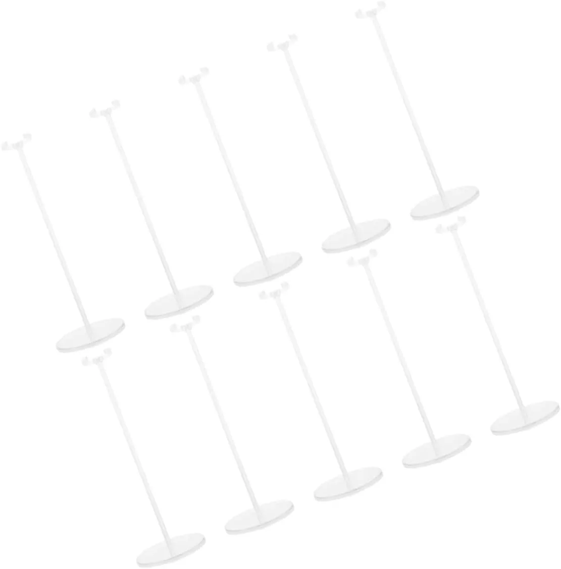 VICASKY 10pcs Adjustable Dolls Stand Display Holders Transparent Support Frames for Dolls for Organizing Action Figures and Accessories Homes and Exhibitions
