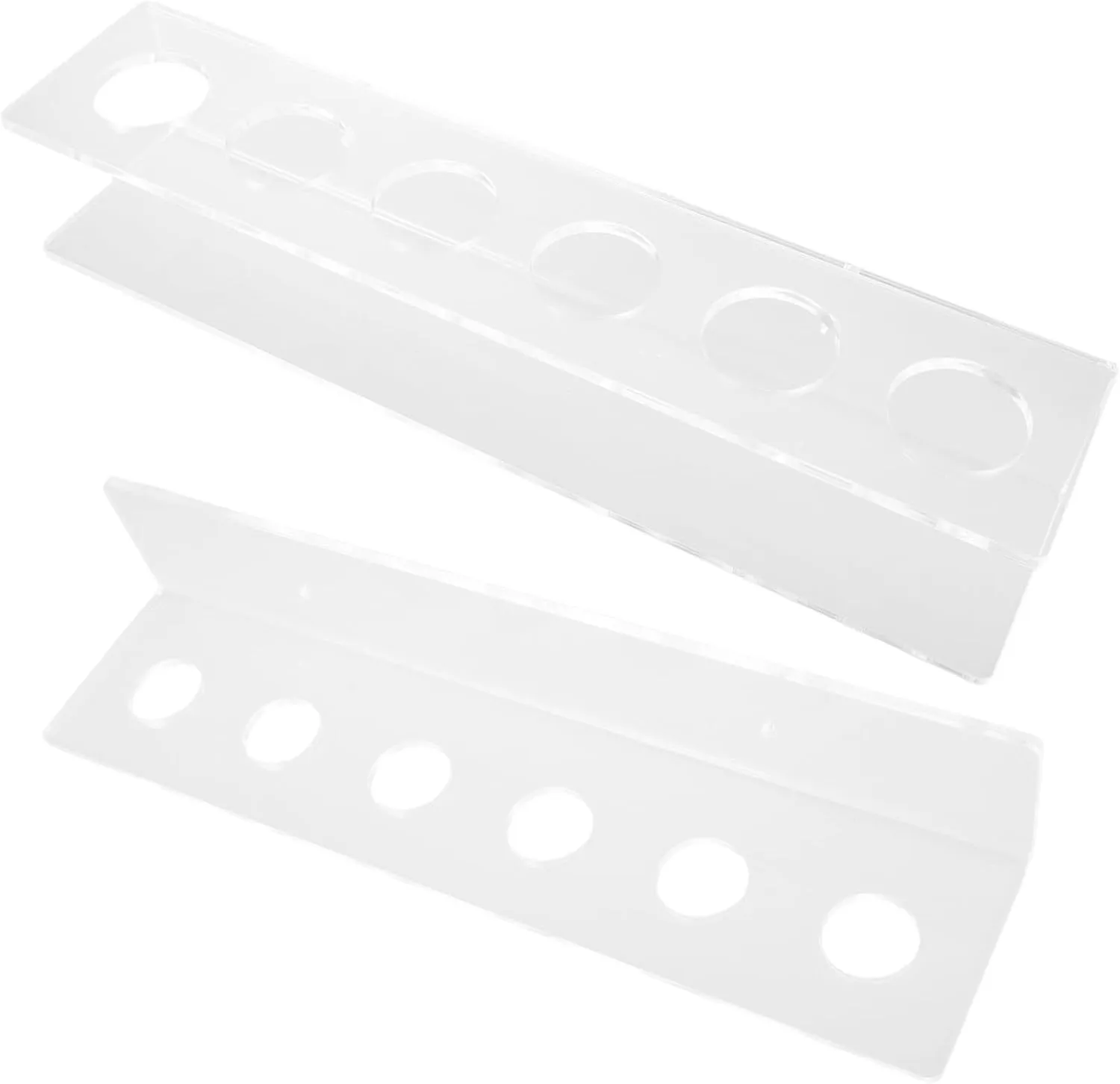 VICASKY 2Pcs Wall Mounted Acrylic Billiard Rack Holder for Pool Cues Space Saving Design for Game Rooms and Billiard Quick Setup and Organized Storage