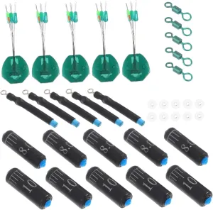 VICASKY Compact Fishing Tool Set Lure Slide Accessories for Floats Connectors for Road Fishing