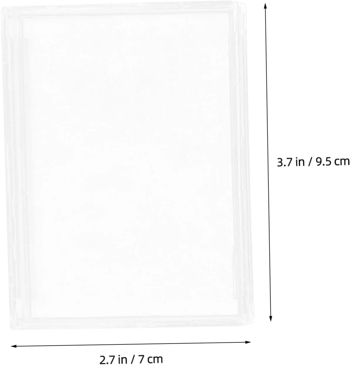 VILLCASE 30pcs Reusable Acrylic Card Holder Protective Sleeve for Trading Cards Easy to Clean Lightweight Compact Storage for Collectible Display