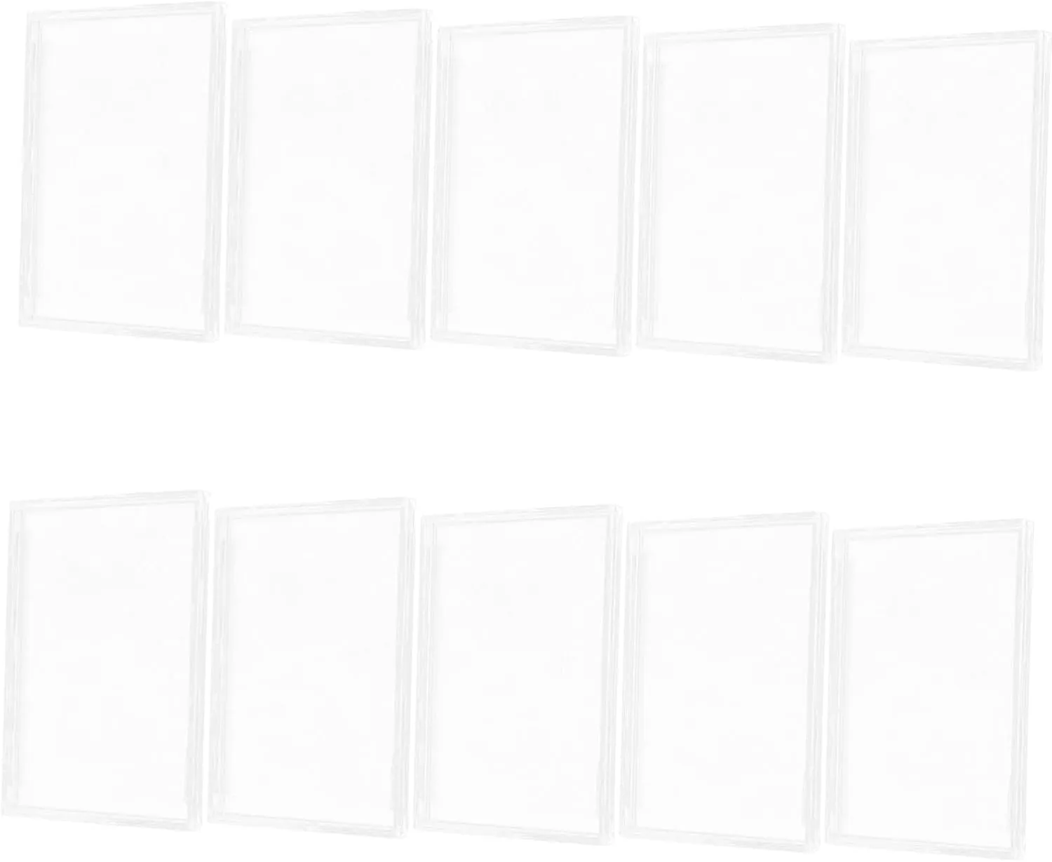 VILLCASE 30pcs Reusable Acrylic Card Holder Protective Sleeve for Trading Cards Easy to Clean Lightweight Compact Storage for Collectible Display
