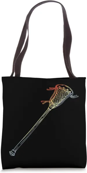 Vintage Lacrosse Stick Tote Bag