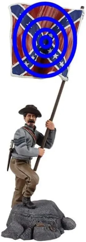W. Britain CSA 15th Alabama Flagbearer, Gettysburg, 1863#31245