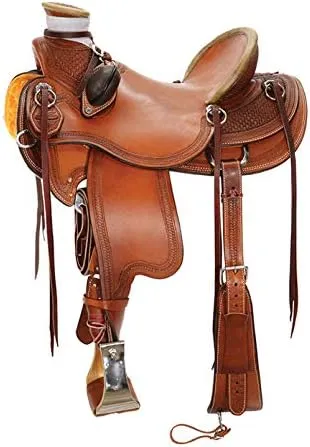 Wade Tree A Fork Premium Western Leather Roping Ranch Work Horse Saddle, Size 14" to 18" inch Seat Available