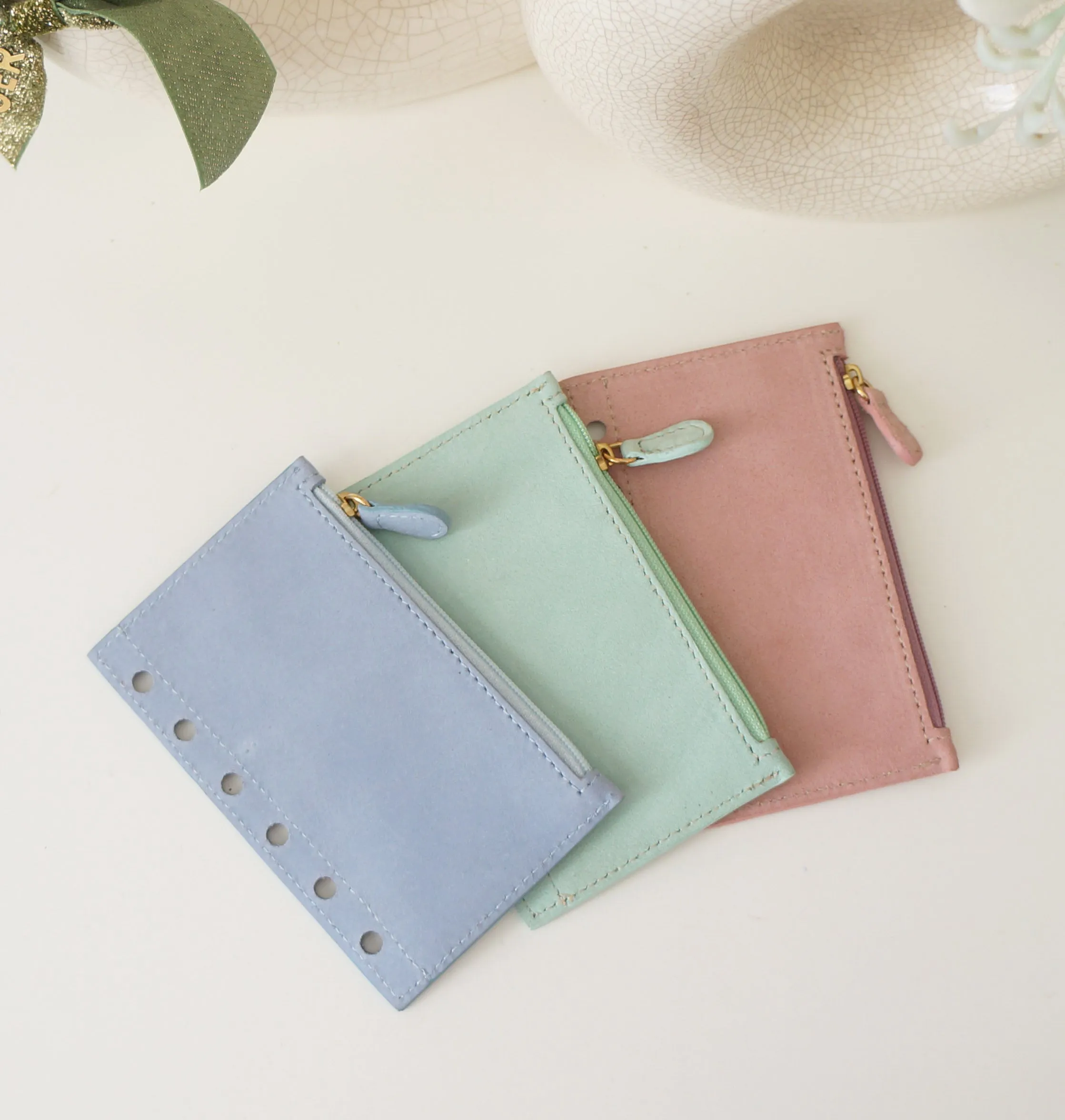 Wallet leather Fly leaf - Pocket Ring