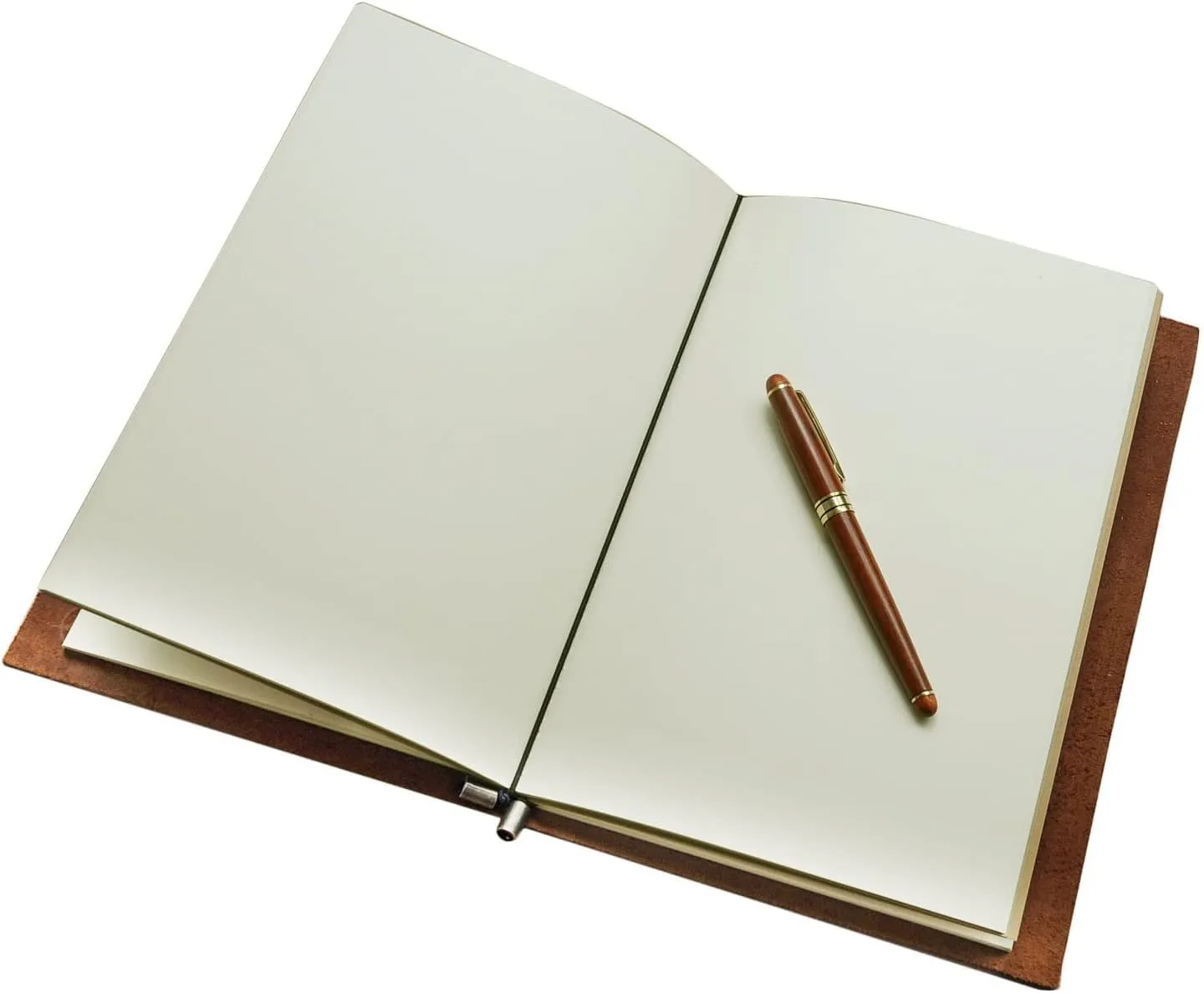 WANDERINGS Large Travelers Notebook - 7.5"x11" / 19cm x 28cm - The Grande Travel Journal. A Beautifully Handcrafted, Rugged and Refillable Leather Journal. Perfect for Writing, Artwork, Scrapbooking