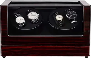 Watch Stand Watch Winders for Automatic Watches - 4 0 Wooden Automatic Watch Winder Storage Box Transparent Cover Wrist Mechanical Watch Winding Box