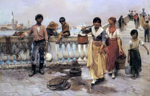 Water Carriers, Venice by Frank Duveneck - Art Print