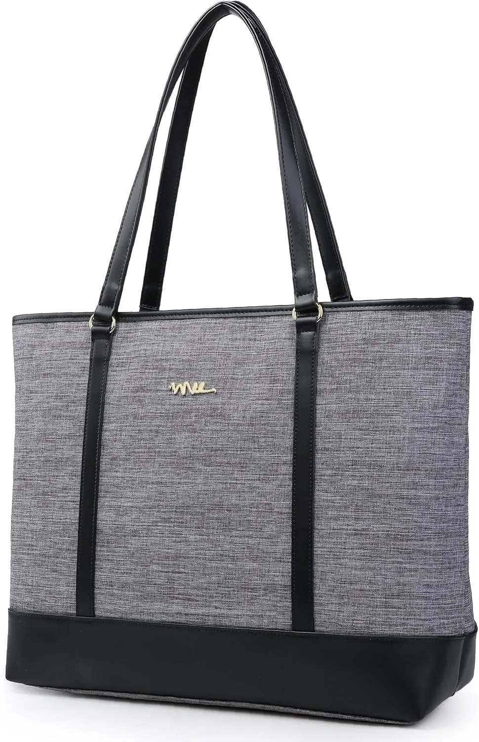 Water Resistant Nylon Laptop Tote Bag for Teacher Large Work Travel Purse fit up to 15.6 inch Laptop