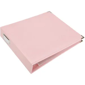We R Memory Keepers 12x12 Leather 3-Ring Album - Pretty Pink