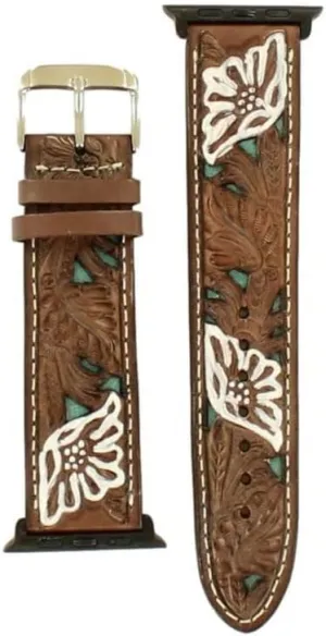 Western Watch Band Tool Overlay Underlay M Brown N3100833