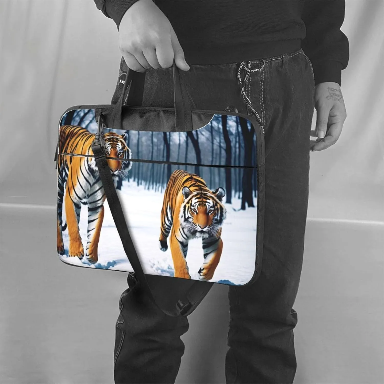 Whales Laptop Shoulder Bag Notebook Computer Case Briefcase With Shoulder Straps And Handle