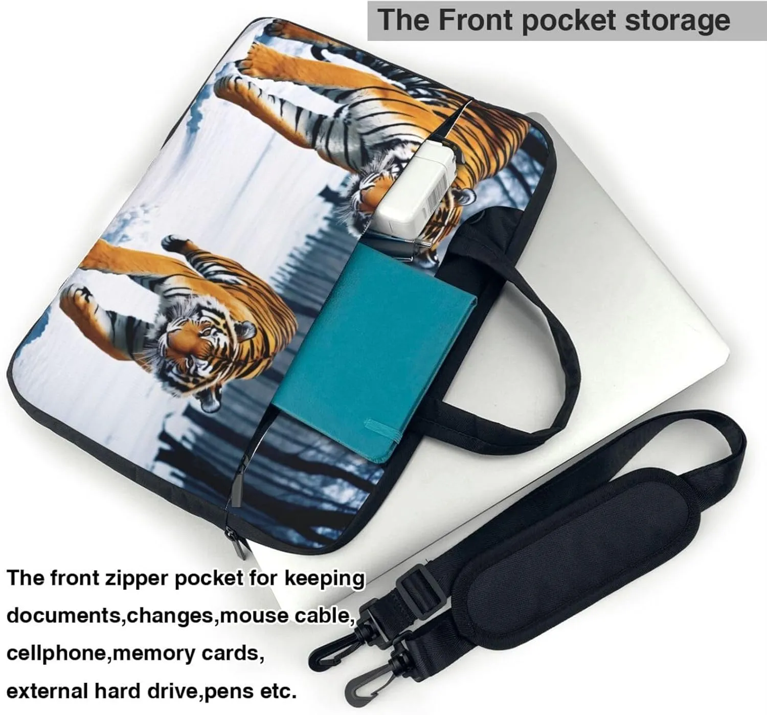 Whales Laptop Shoulder Bag Notebook Computer Case Briefcase With Shoulder Straps And Handle
