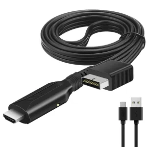 Wiistar PS2 to HDMI Converter Adapter PS2 HDMI Cable 1m/3.2ft Video Converter for HDTV HDMI Monitor Supports All PS 2 Display Modes