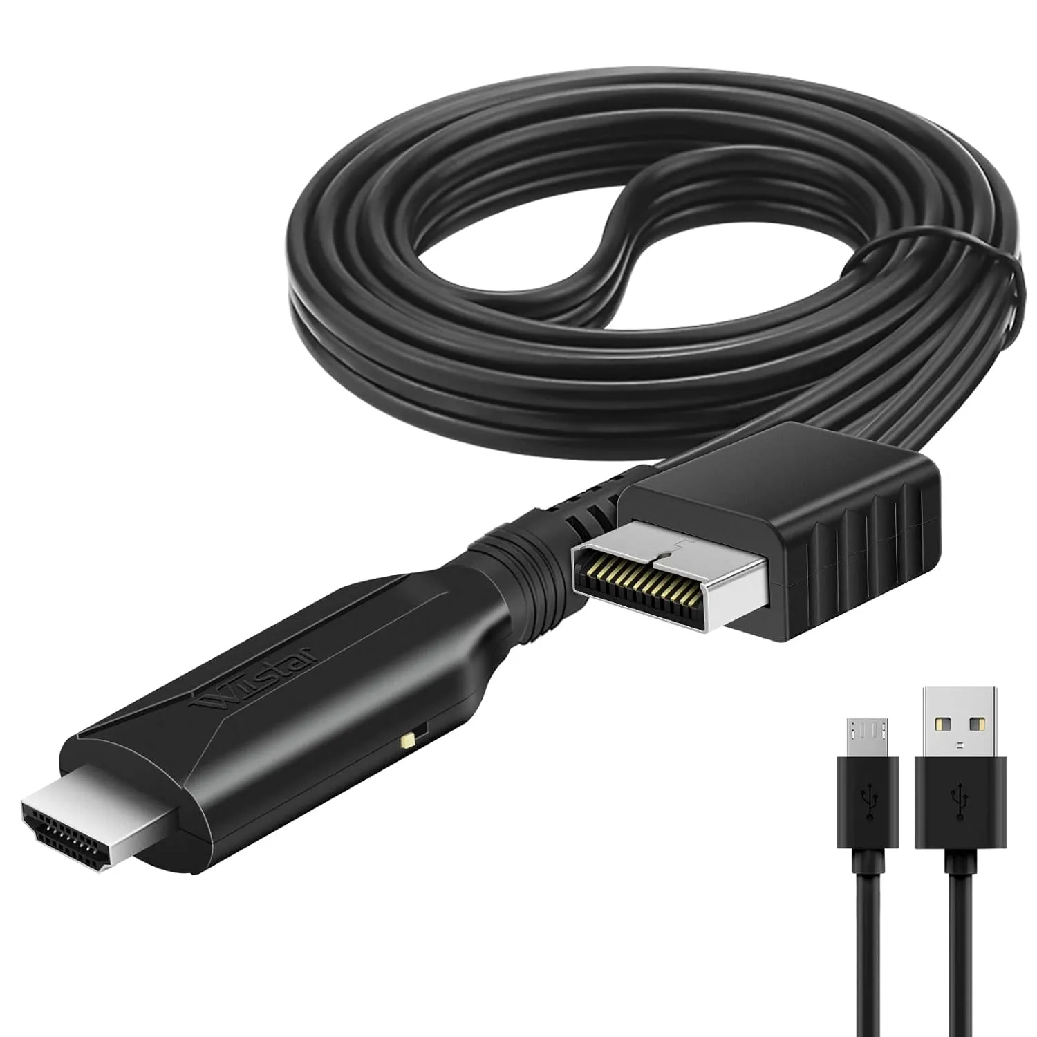 Wiistar PS2 to HDMI Converter Adapter PS2 HDMI Cable 1m/3.2ft Video Converter for HDTV HDMI Monitor Supports All PS 2 Display Modes