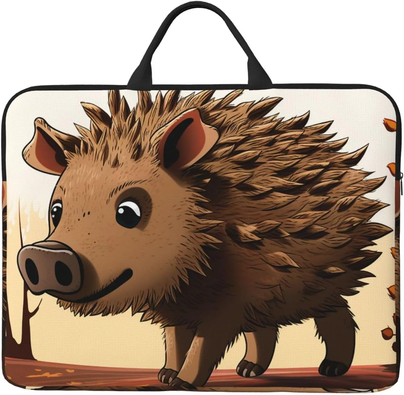 Wild Boar Animation Laptop Case Sleeve 14" Laptop Bag Shockproof Computer Carrying Cover Protective Notebook Case