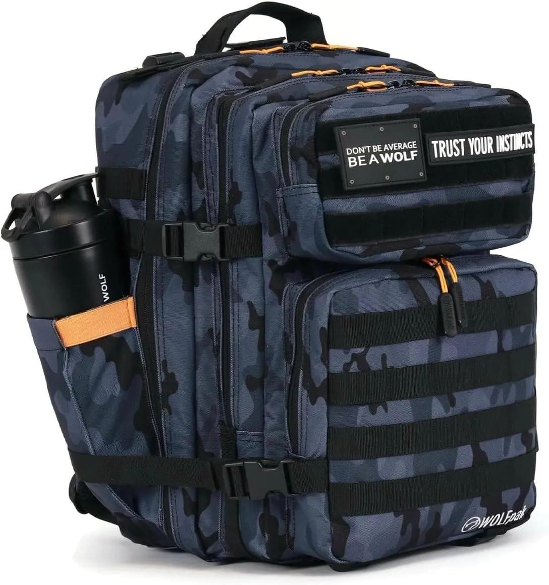 WOLFpak 35L Backpack (Black Camo Orange)