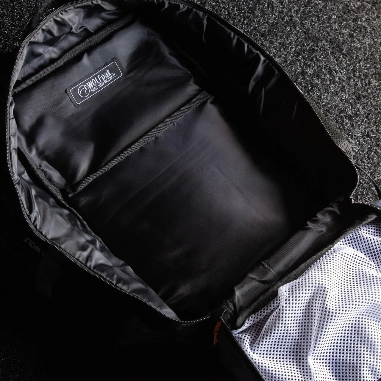 WOLFpak 35L Backpack (Black Camo Orange)