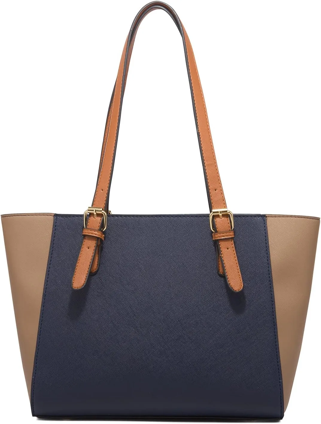 Women 3pcs Tote Shoulder Handbag Purse Set Faux Leather Cylindrical Crossbody Bag Coin Wallet