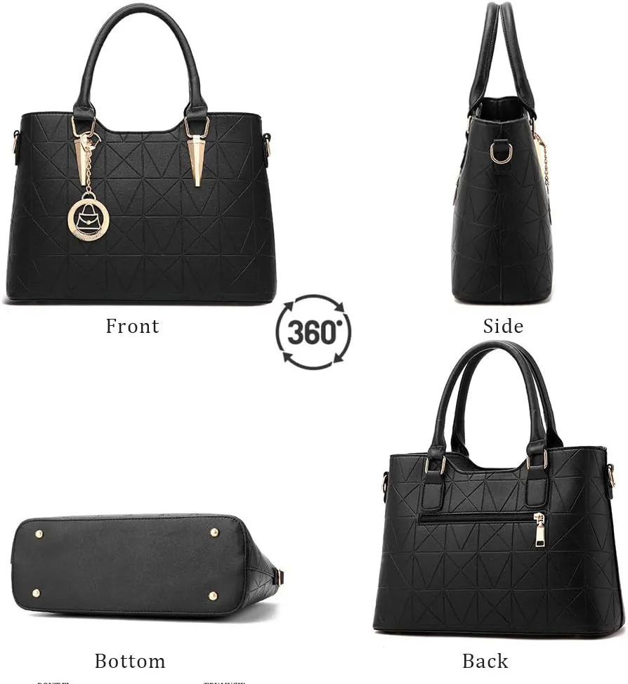 Women Tote Bag Fashion Handbag and Purse Leather Shoulder Bag Top Handle Satchel