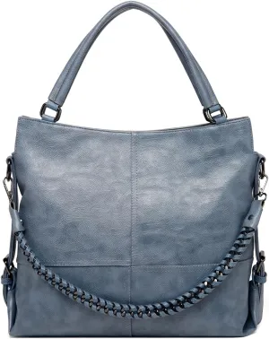 Women's Tote foreskin and leather work handbag, crossbody bag, large capacity shoulder bag