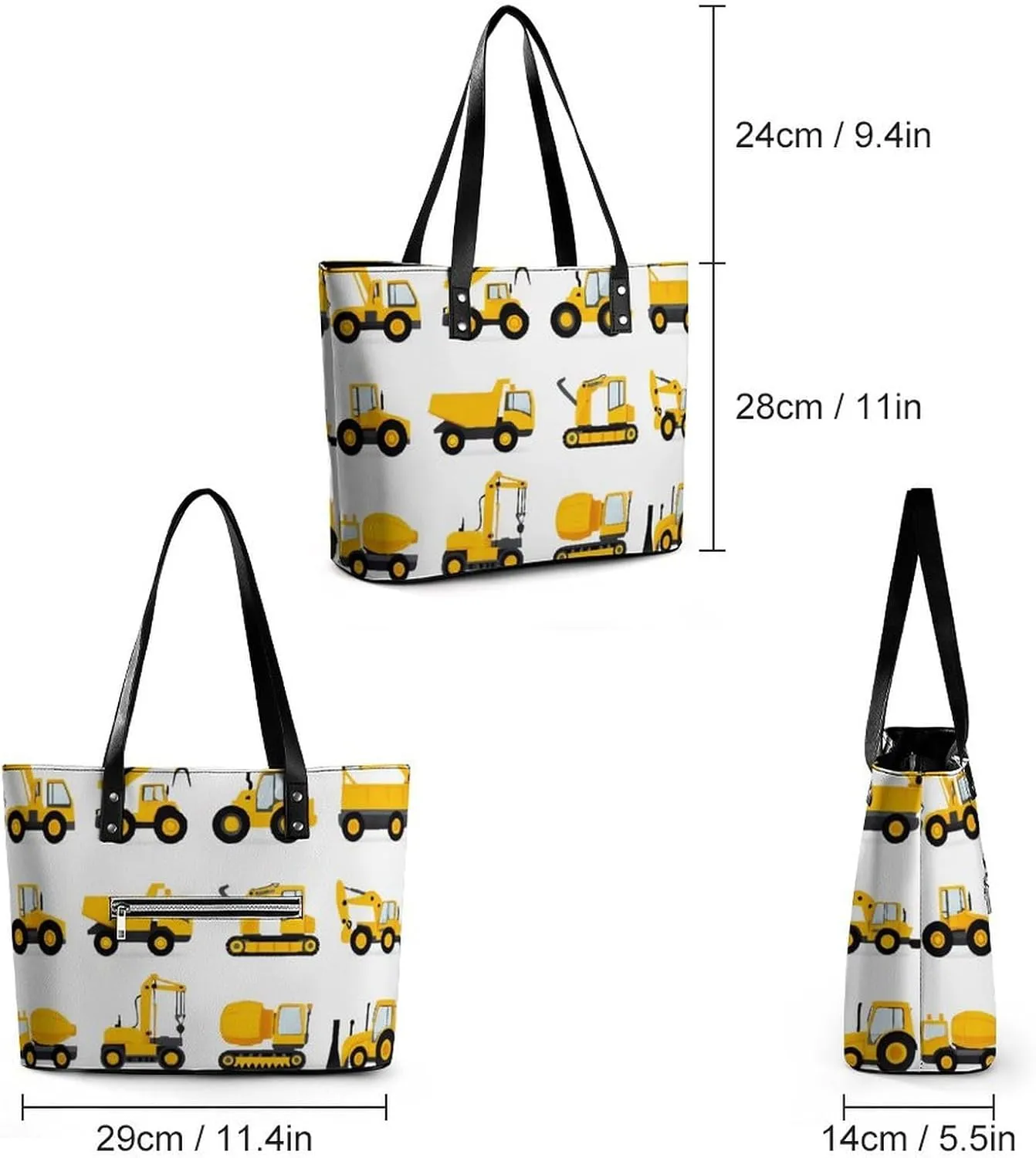 Women's Versatile Bucket Bag Soft PU Leather Trendy Shoulder Purse